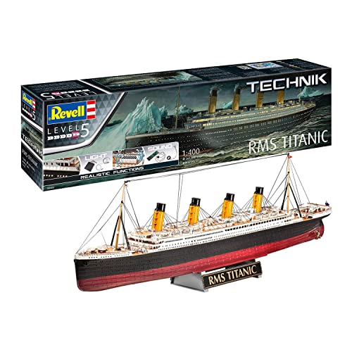 Revell Titanic 00455 Technik 1:16-Vw T1 Samba Bus Modellino In Plastica, Blu, Colore Non Verniciato, Rv00458