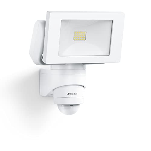 Steinel Faretto Da Esterno A Led Ls 150, Bianco, Sensore Di Movimento 240°, Portata Max. 12 M, 14,7 W, Inclinabile, 1375 Lumen, 4000 K [Classe Energet