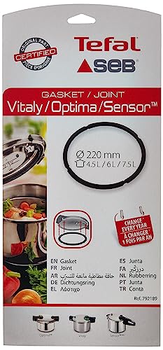 Seba6 Seb 792189 Vitaly - Guarnizione Per Pentola A Pressione 4,5/6/7,5 L, Ø220 Mm
