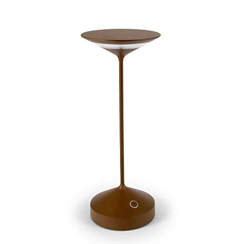 Ab+ By Abert Tempo Lampada Da Tavolo Portatile Corten