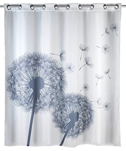 Wenko Tenda Doccia Antimuffa Flex Astera, Poliestere, 180 X 200 Cm, Bianco