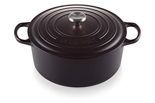 Le Creuset Cocotte Rotonda Evolution In Ghisa Vetrificata Con Coperchio, Diameter 30 Cm, Nero, 21177300000430