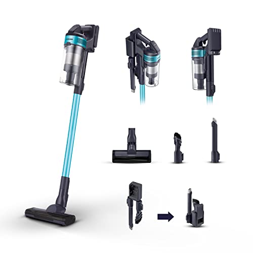 Samsung Aspirapolvere Senza Fili Jet 60 Turbo Vs15A6031R1/Et, Senza Sacco, Potenza 150W, Fino A 40 Minuti Di Autonomia, Spazzola Jet Fit, Menta