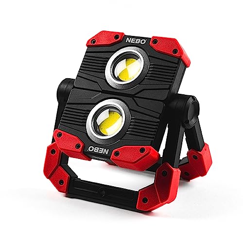 Iberoluso Technology, S.L. Nebo Omni 2K Worklight Sensori Di Movimento, Steel, Black & Red