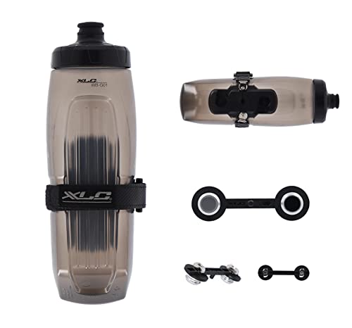 Xlc Mrs My '21 - Set Di Borracce Mr-S14, 700 Ml, Trasparente, Con Adattatore Fidlock