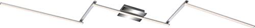 Briloner - Plafoniera Led, Lampada Da Soffitto A 5 Luci, Bracci Girevoli, Illuminazione Diretta E Indiretta, 24 Watt, 2800 Lumen, Alluminio Colorato/C