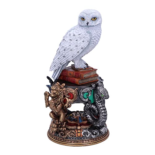 Nemesis Now 22 Cm, Figurina Con Licenza Ufficiale Harry Potter Hedwig, Bianco, Resina, Blu, 2041 Unità