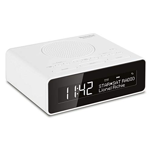 Technisat Digitradio 51 - Radiosveglia Dab+ (Dab, Fm, Due Orari Di Sveglia, Funzione Posponi, Timer Di Spegnimento, Display Dimmerabile, Ingresso Per