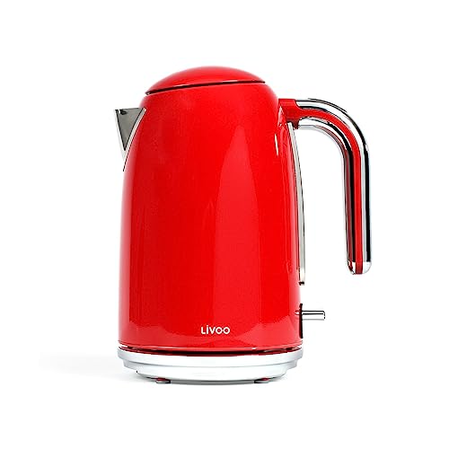 Livoo Bollitore Elettrico 1.7L 2200W Rosso Dod180R