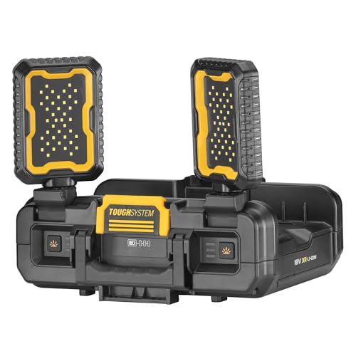 Dewalt Toughsystem Dwst08061-1 - Cassetta Degli Attrezzi Con Illuminazione A Led, 4000 Lumen, Capacità 14 Litri
