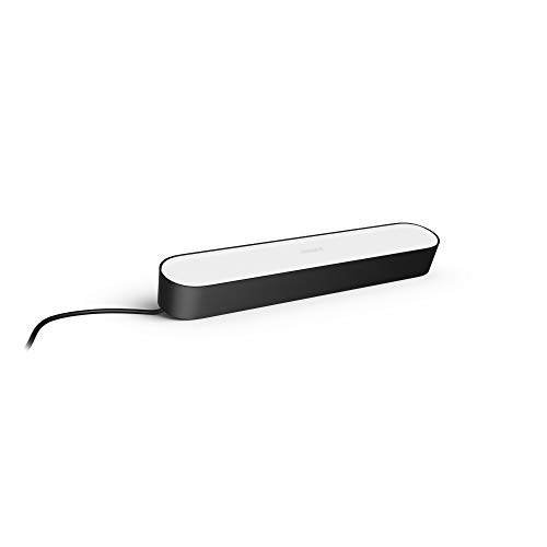 Philips Hue White And Color Ambiance Lampada Da Tavolo Smart Led Play , Estensione (Alimentatore Non Incluso), 1 Pezzo, Nero