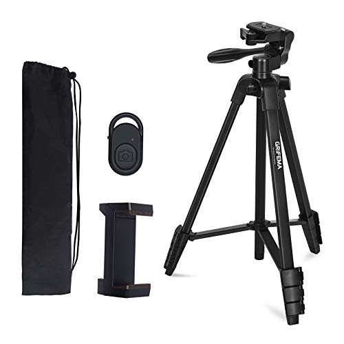 Grifema Flessibile Portatile 360 Gradir, Treppiede Leggero Estensibile, Nero, Taglia Unica [Exclusiva Amazon] [Esclusiva Amazon]