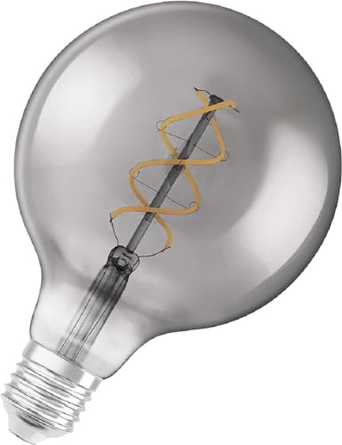 Osram Globo Lampadina Led, 5 W Equivalenti 15 W, Attacco E27, Luce Calda 1800K, Confezione Da 1 Pezzo