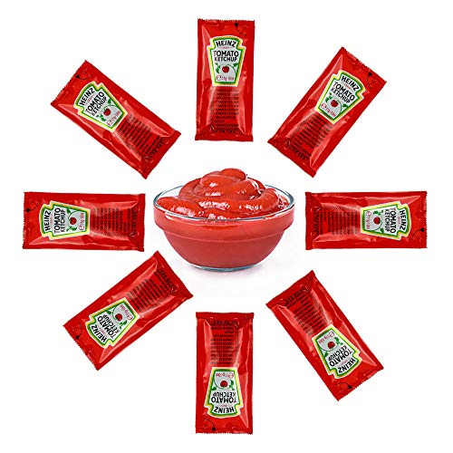 Heinz Pz 200 Salsa Ketchup In Bustina Da 11 Gr Ideale Per Patatine, Panini, Hamburger E Panini
