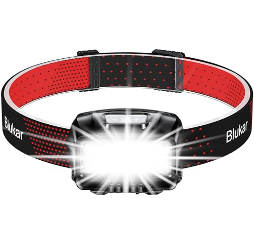 Blukar Lampada Frontale Led, Super Luminosa Torcia Frontale Usb Ricaricabile Con Sensore Movimento,8 Modalità Di Illuminazione, Impermeabile Lampade D