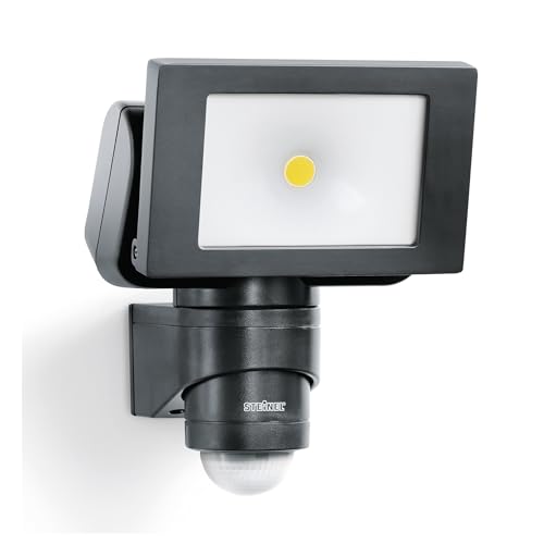Steinel Led Faretto Per Esterni Ls 150 S Nero, Rilevatore Di Movimento 240°, Portata Massima 12 M, 14,7 W, Orientabile, 1375 Lm, 4000 K