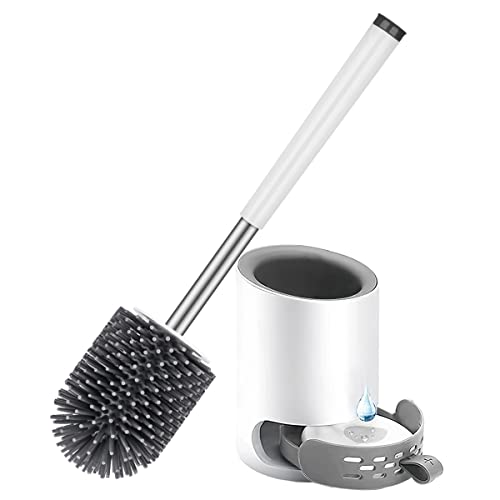 Scopino Per Wc, Braoses Spazzolone Wc Spazzola Wc Bagno Spazzolino Per Wc Con Pinzetta Fango Diatomeo Ventosa Sollevatore Copriwater Set Spazzolino Wc