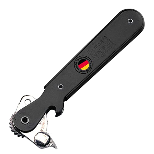 Westmark Apriscatole A Leva, Con Apribottiglie, Lunghezza: 16,2 Cm, Acciaio, Columbus, Colori Assortiti: Nero/Rosso/Argento, 10252270