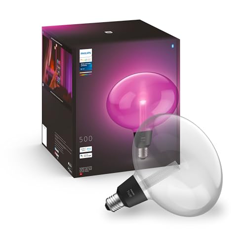 Philips Hue White And Color Ambiance, Lampadina Smart, E27, Luce Bianca E Colorata, 6,5W