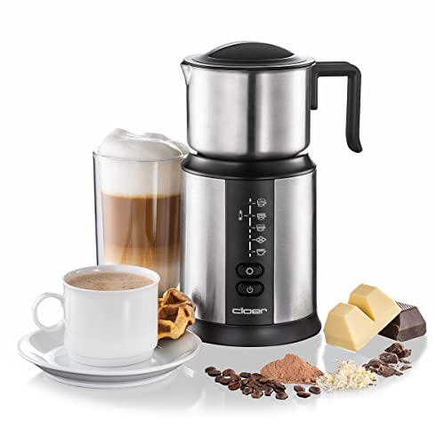 Cloer 7789 Montalatte A Induzione Fino A 450 Ml, Fredda, Cioccolata Calda, Diversi Programmi Selezionabili, 500 W, Bobina Di Schiuma Magnetica, Bricco