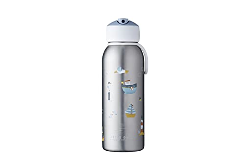 Mepal - Borraccia Ermetica Flip-Up Campus - Borracce Ermetiche Per Bambini - Borraccia In Acciaio Inox - 9 Ore Di Calore E 12 Ore Di Freschezza - Senz