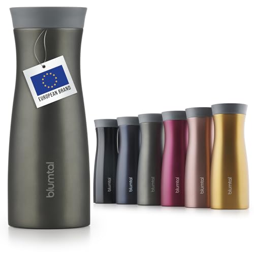 Blumtal Travel Mug Ermetica Per Bevande Calde E Fredde, Tazza Termica Caffe Da Viaggio, 380Ml, Verde