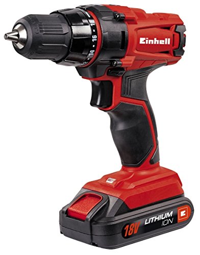 Einhell Tc-Cd 18-2 Li (1X1,5Ah) Trapano Avvitatore A Batteria (18 V, Corrente 1,5 Ah, Li-Ion, 2 Velocità, Torsione 38Nm, Mandrino 10Mm, Incl. Caricaba