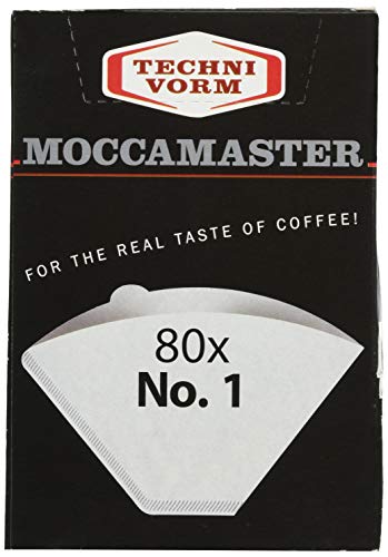 Moccamaster, Filtro Carta Cup-One N.1, Bianco, 80 Pz.