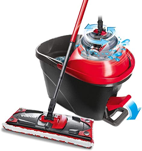 Sistema Lavapavimenti Vileda Ultramax Turbo, Adatto A Tutti I Pavimenti, Forza Pulente Della Microfibre, Lavabile In Lavatrice Fino A 60 °C, Sistema L