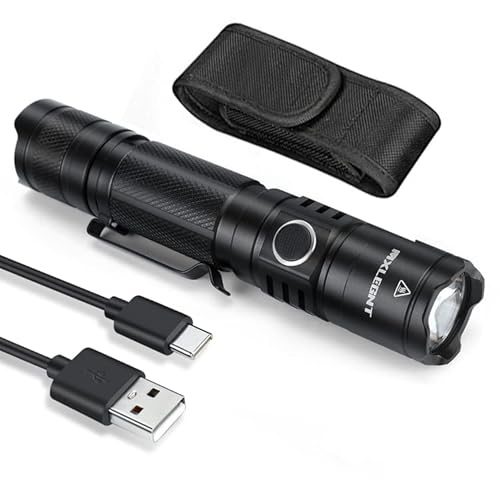 Torcia Tattica Portatile - Torcia Tattica Super Luminosa 2000 Lumen Sst40 Led 5 Modalità Di Luce Ipx7 Impermeabile Torce Potenti Con Batteria Ricarica
