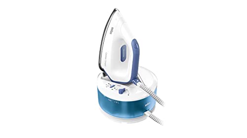 Braun Carestyle Compact Is 2143 Bl - Ferro Da Stiro A Vapore Con Piastra Freeglide 3D, Vapore Verticale, 2400 Watt, Pressione Della Pompa 6 Bar, Colpo