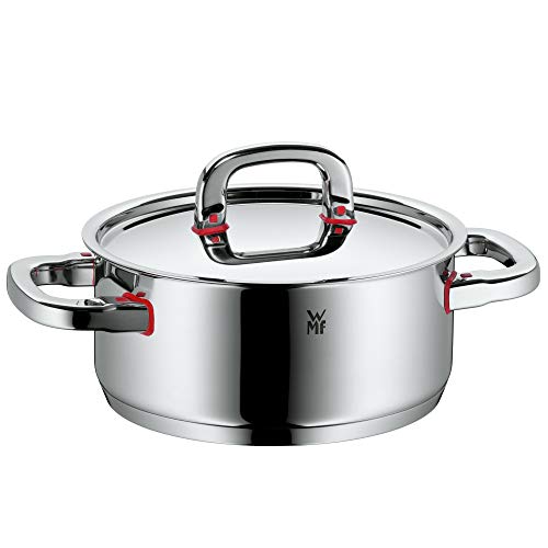 Wmf Pentola Premium One Casseruola A Induzione 20 Cm, Casseruola A Induzione 2.5 L, Coperchio In Metallo Con Apertura Vapore, Cromargan Acciaio Inox L