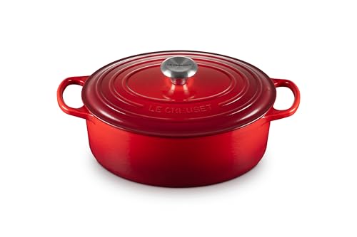 Le Creuset Cocotte Ovale Evolution In Ghisa Vetrificata, Diameter 29 Cm, Ciliegia, 21178290602430