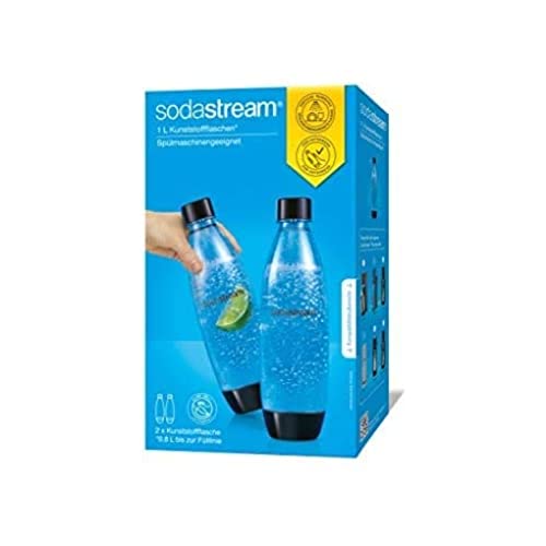 Sodastream Duopack Fuse 2X Bottiglia Kst Da 1L - Lavabile In Lavastoviglie (Senza Bpa) - Flaconi Di Ricambio Per Sodastream Bollitore D'Acqua Con Bott