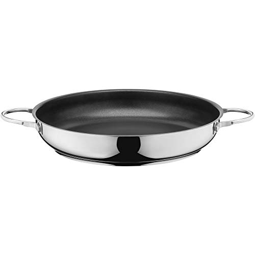 Silit Calabria - Padella Per Arrosti, 32 Cm, A Induzione, Rivestita In Acciaio Inox, Con Manico In Acciaio Inox, Resistente Al Forno, Per Una Cottura