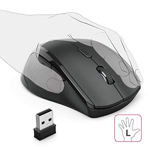 Hama Riano Mouse Rf Wireless Ottico 1200 Dpi Mancino Nero