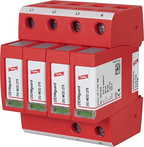 Dehn+Soehne 952405 - Scaricatore Di Sovratensione Dg M Tns 275 Fm 230/400 V, Ip20, Tipo 2 Per Tecnologia Energetica/Alimentazione 4013364108462