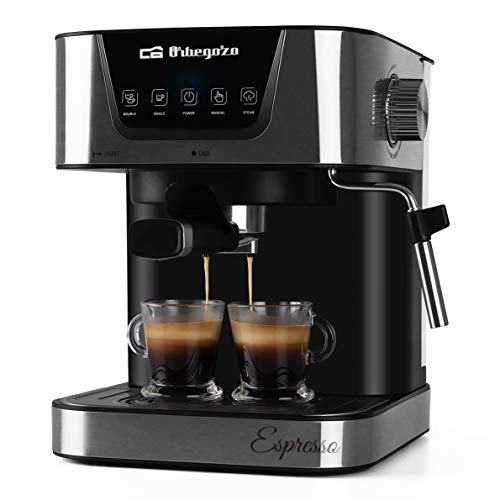 Orbegozo Cafetera Espresso Ex 6000 1050W 20 Bar Deposito De Agua 1.5L Extraible Permite Cafã‰ Molido/Monodosis Vaporizador Ori