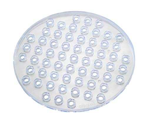 Wenko Tappetino Per Lavello Kristall Rotondo Trasparente - Extra Spesso, Plastica, 31 X 1 X 31 Cm, Trasparente