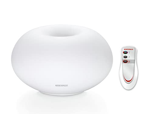 Soehnle Milano Plus Aroma Diffusore Con Telecomando, Diffusore Di Aromi Con Fragranza E/O Illuminazione, Nebulizzatore Con Cambio Di Colore E Funzione