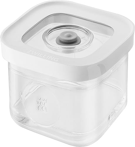 Cube Contenitore, S, Transparente-Bianco Grey Line