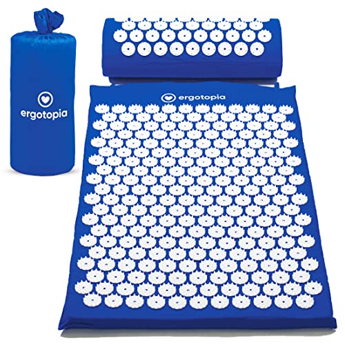 Ergotopia Tappetino Agopressione Con Cuscino Set Per Un Rilassante - Tappetino Massagiante Per Rilassarsi E Migliorare La Circolazione Sanguigna
