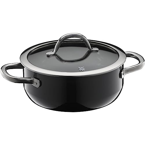 Wmf Fusiontec Inspire - Pentola Grande, 20 Cm, Coperchio In Vetro, A Induzione, 2,4 L, In Ceramica High-Tech, Antigraffio, Non Rivestita, Nero, Made I