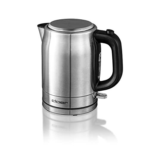 Cloer 4519 Bollitore In Acciaio Inox, 2200 W, Con Indicatore Del Livello Dell'Acqua E Protezione Contro Il Surriscaldamento E Il Funzionamento A Secco