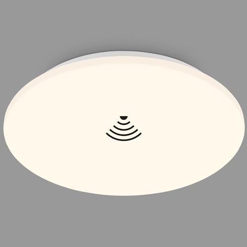 Briloner - Plafoniera Led Con Rilevatore Di Movimento, Luce Bianca Calda, Plafoniera Led, Lampada Soggiorno, Lampada Sala Da Pranzo, Lampada Cucina, C