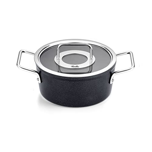 Fissler Adamant - Pentola In Alluminio (Diametro 20 Cm, 2,7 L) Rivestita, Con Coperchio In Vetro, Antiaderente, Compatibile Induzione