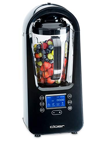 Cloer 6980 - Frullatore A Vuoto, 800 Watt, 21.000 Giri/Min, Con Contenitore, Valvola Sottovuoto, Programma Automatico, Funzione Di Pulizia Del Ghiacci