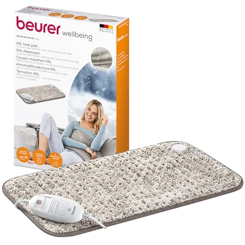 Beurer Hk 123 Nordic Termoforo Xxl Traspirante, 3 Livelli Di Temperatura E Disinserimento Automatico Di Sicurezza, Lavabile In Lavatrice A 30°, Dimens