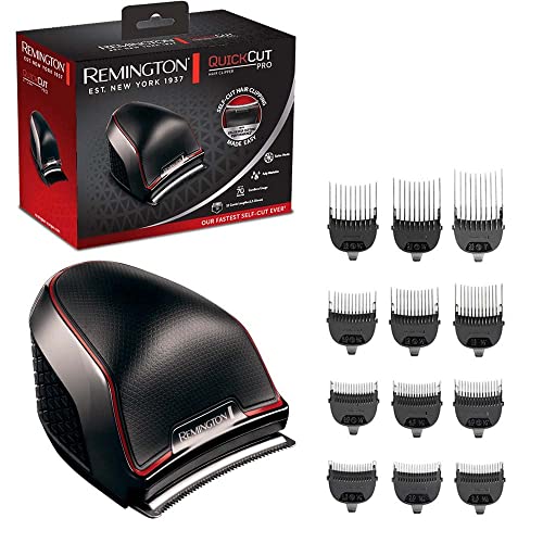 Remington Tagliacapelli - Lame In Acciaio Inox Con Tecnologia Curvecut: Segue Le Linee Della Testa - Motore Pro, 12 Pettini Di Fissaggio + Custodia, F