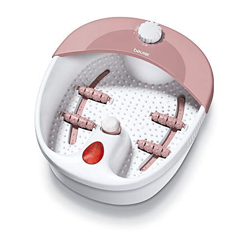 Beurer Fb 20 Pediluvio Con Idromassaggio, Plantare E Accessori Pedicure, Rosa Bianco